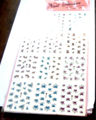 Sticker pentru unghi NAIL STICKER: fluturi