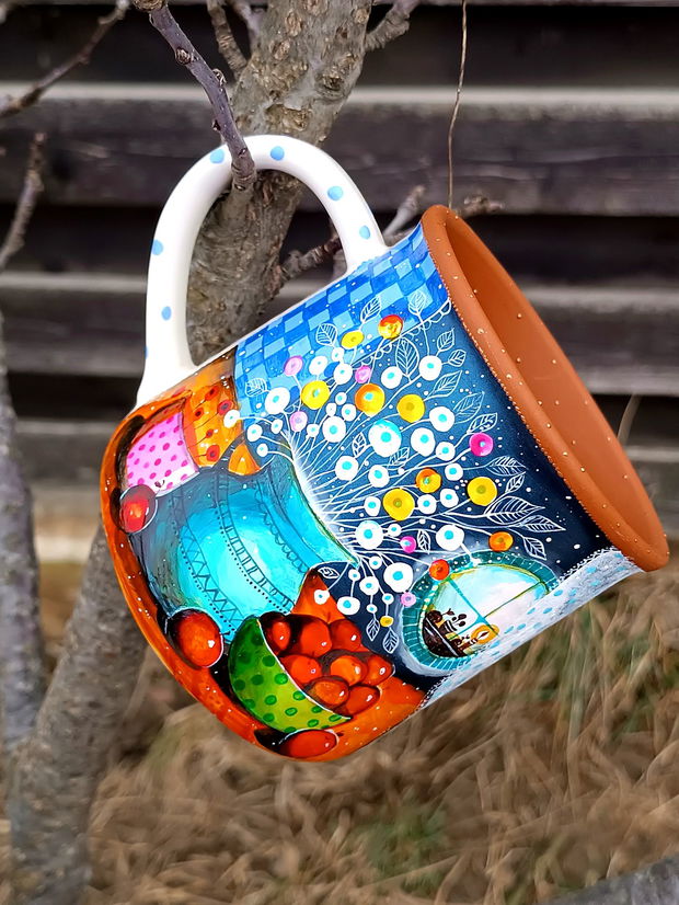 Set Cană cu Lingurița All Day Good Energy - Arta în Ceai și Cafea Collection