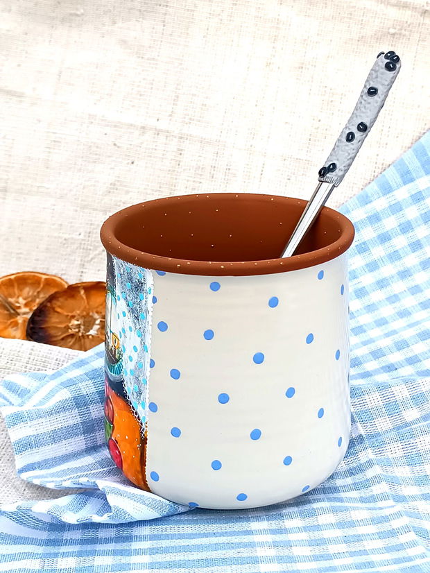 Set Cană cu Lingurița All Day Good Energy - Arta în Ceai și Cafea Collection
