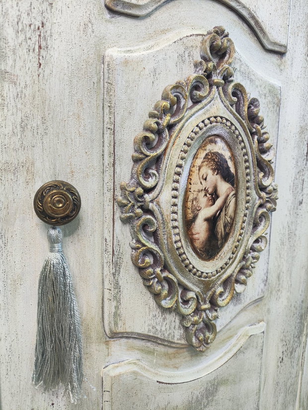 Comodă cu oglindă-Antique