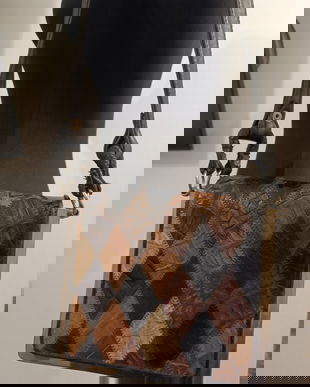 Geanta crocodil pachwork