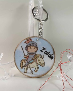 Breloc personalizat - martisor pentru baieti