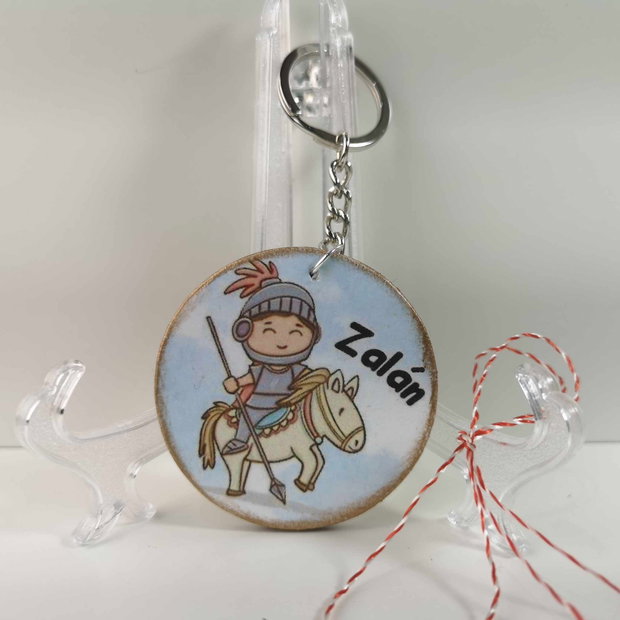Breloc personalizat - martisor pentru baieti