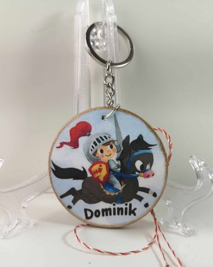 Breloc personalziat - martisor baieti