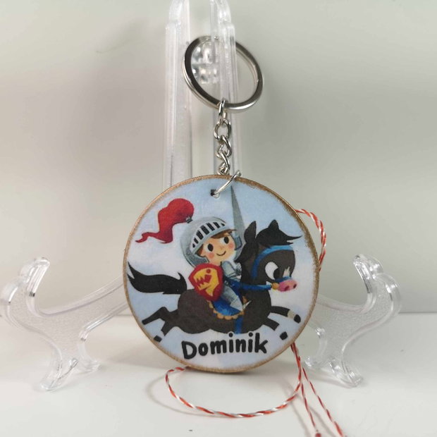 Breloc personalziat - martisor baieti