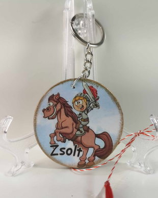 Martisor personalizat baieti - breloc