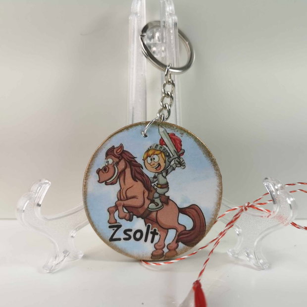 Martisor personalizat baieti - breloc