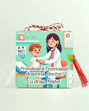 Martisor personalizat Doctorita, Asistenta