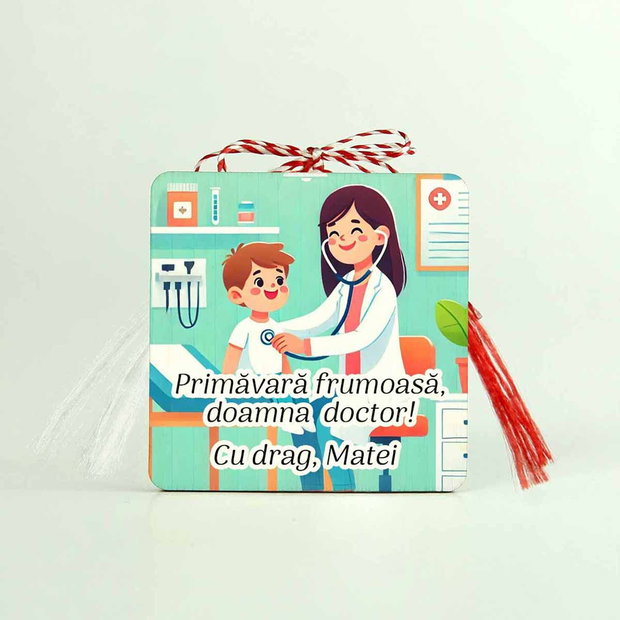 Martisor personalizat Doctorita, Asistenta