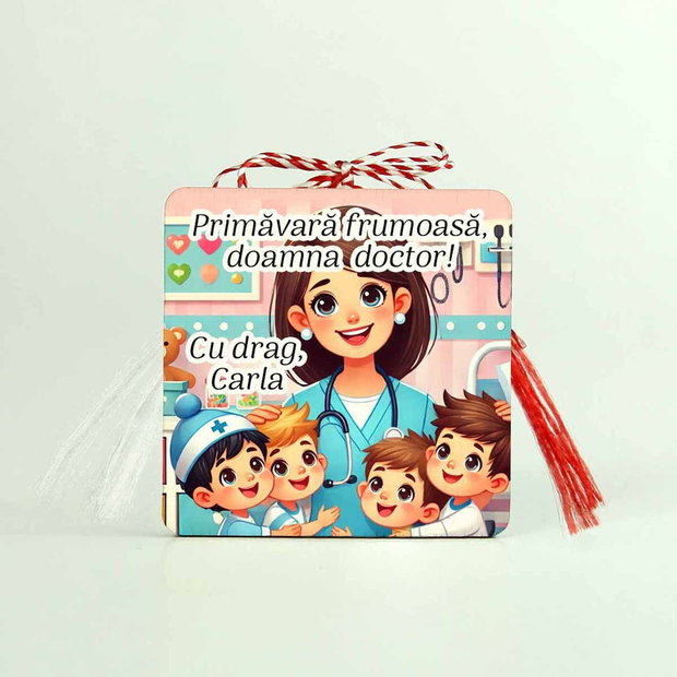Martisor personalizat Asistenta, Doctorita