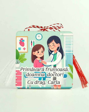 Martisor personlizat Doctorita, Asistenta