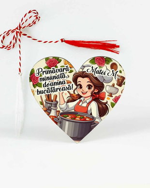 Mărțișor personalizat bucătăreasă