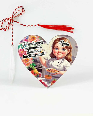 Martisor personalizat bucatareasa