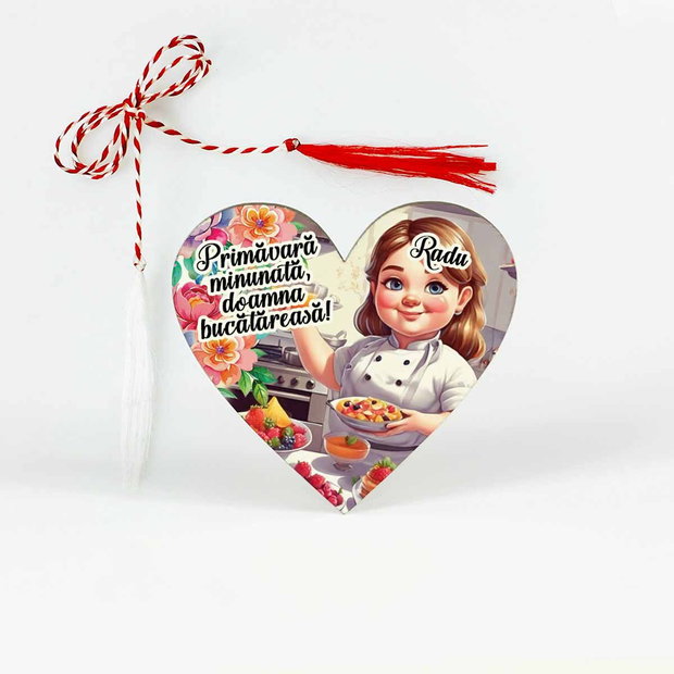 Martisor personalizat bucatareasa