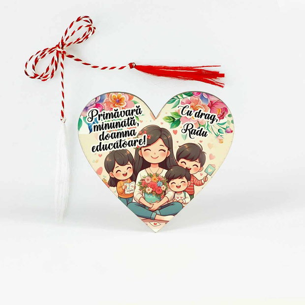 Martisor personalizat educatoare, invatatoare