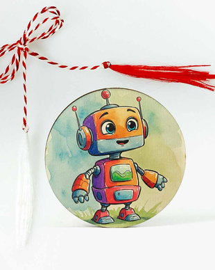 Martisor copii, robotel