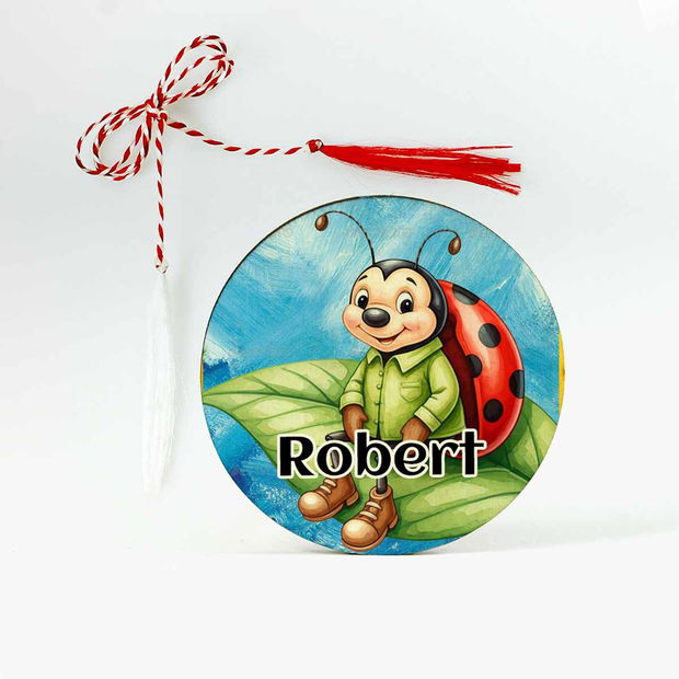 Martisor cu buburuza si nume