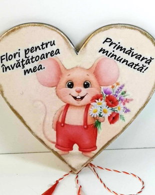 Martisoare magnet personalziate pentru educatoare, invatatoare - clasa soriceilor