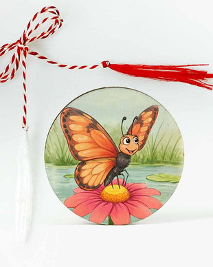 Martisor cu fluture pentru copii