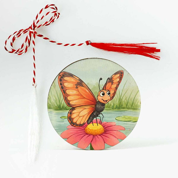 Martisor cu fluture pentru copii