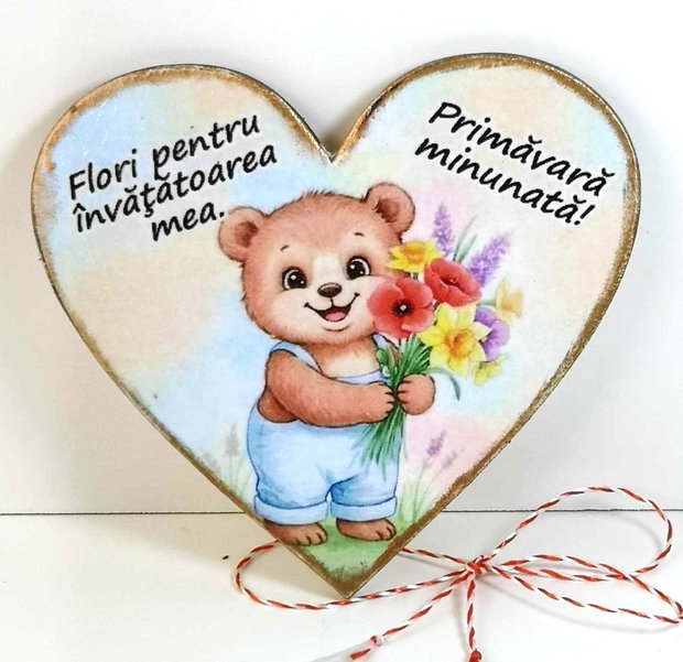 Martisoare magnet personalizate pentru invatatoare, educatoare - clasa ursuletilor