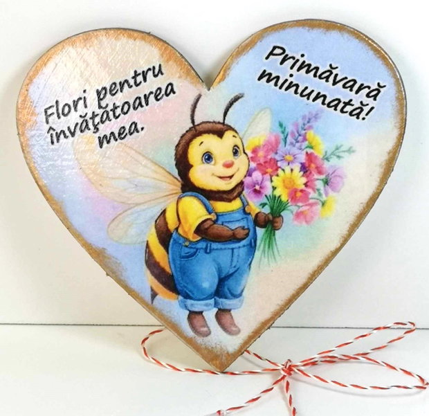 Martisoare personalziate magnet, pentru invatatoare, educatoare - clasa albinutelor