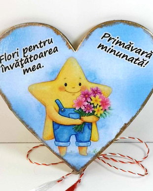 Martisoare personalziate magnet pentru invatatoare , educatoare - clasa stelutelor