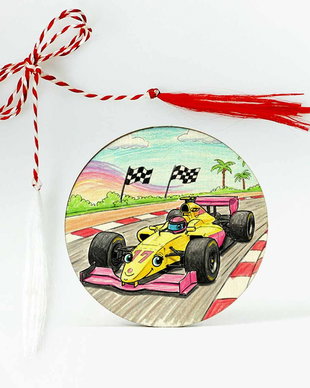 Martisor copii masina formula I