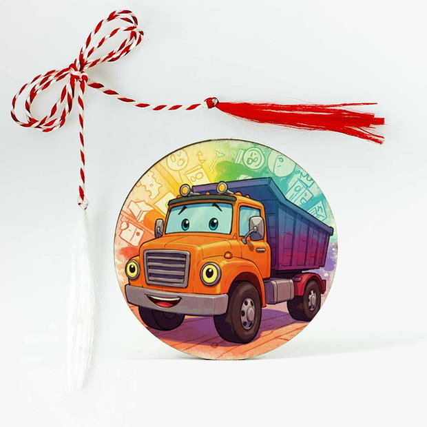 Martisor copii, maşină camion