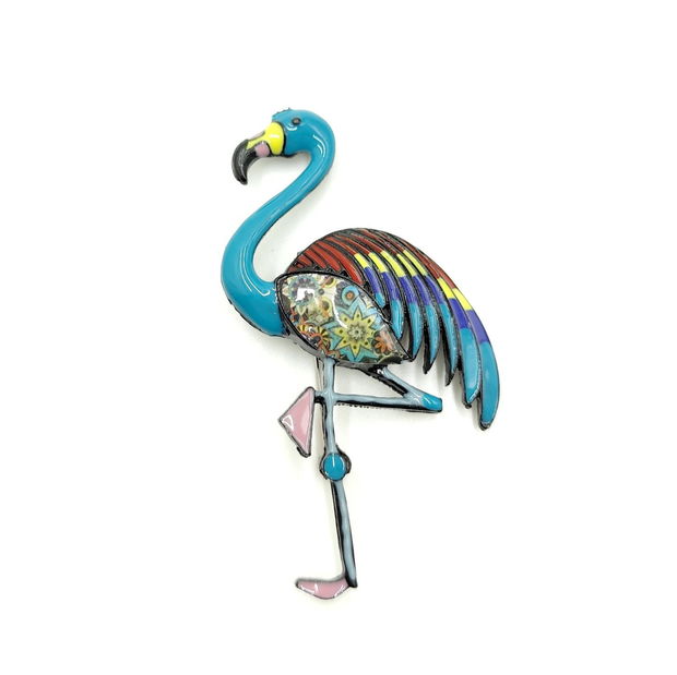 Brosa flamingo turcoaz, 4393