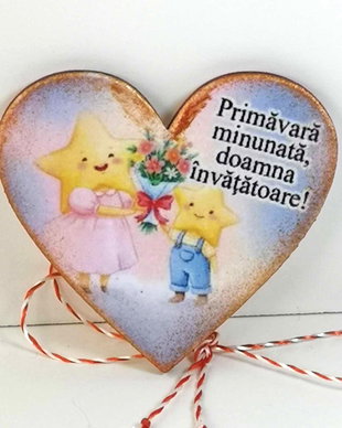 Martisor personalizat educatoare invatatoare clasa stelutelor