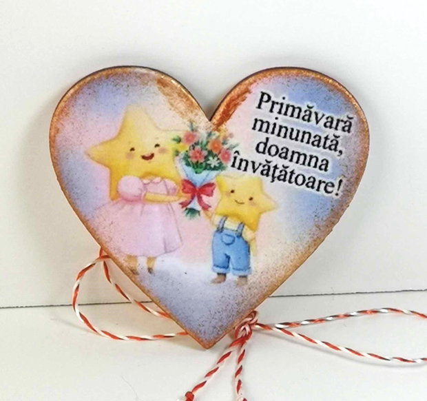 Martisor personalizat educatoare invatatoare clasa stelutelor