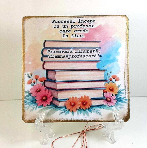 Felicitare pentru profesoara/ diriginta - cadou 1 - 8 martie