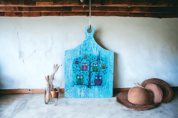 Decoratiune de perete-Bufnite Somnoroase