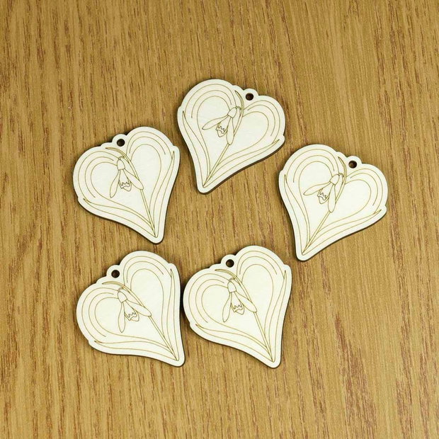 Baza martisor inima cu ghiocel