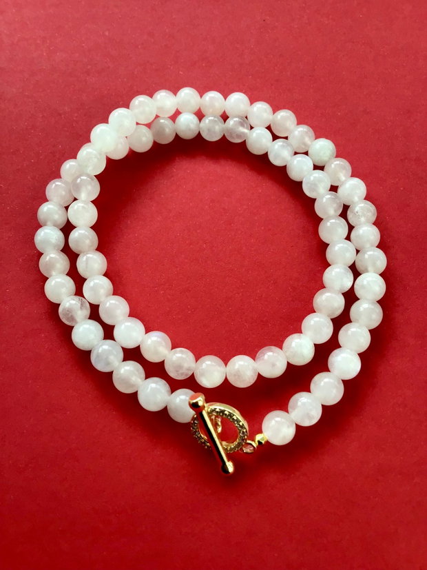 Colier CHOKER Piatra lunii naturala