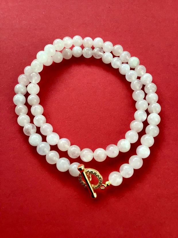 Colier CHOKER Piatra lunii naturala