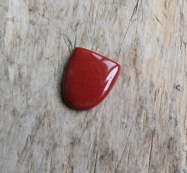 Cabochon jasp rosu, 22x18 mm