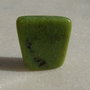 Jad canadian specimen rulat NEGAURIT aprox 21.5x21.5x5-8 mm