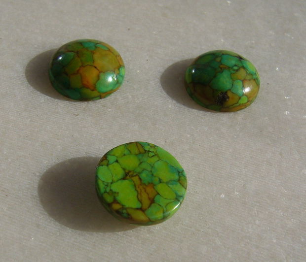 (3 bucati) Compozit vopsit cabochon  (+ 1 bucata CADOU)  aprox 14x5.5 mm