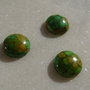 (3 bucati) Compozit vopsit cabochon  (+ 1 bucata CADOU)  aprox 14x5.5 mm
