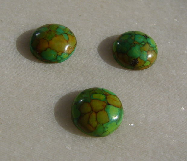 (3 bucati) Compozit vopsit cabochon  (+ 1 bucata CADOU)  aprox 14x5.5 mm