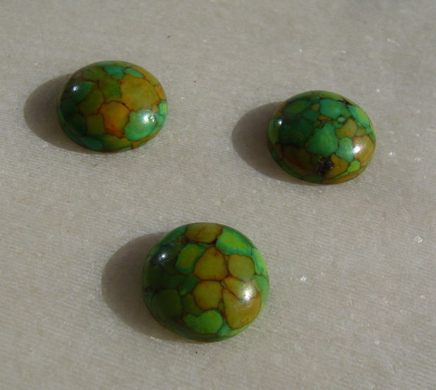 (3 bucati) Compozit vopsit cabochon  (+ 1 bucata CADOU)  aprox 14x5.5 mm