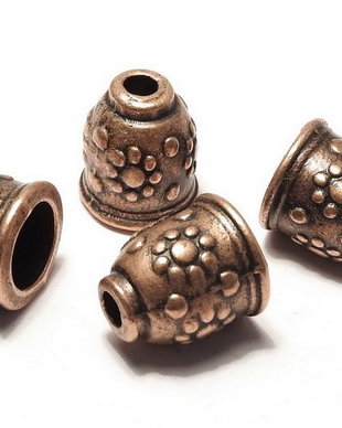 Capacel metalic, cupru, 11x10 mm