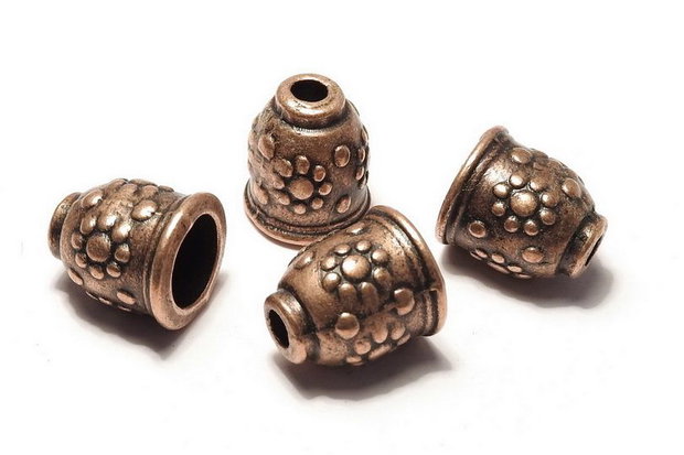 Capacel metalic, cupru, 11x10 mm