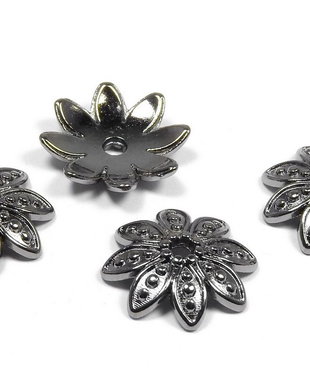 Capacel metalic, gunmetal, 15x4 mm