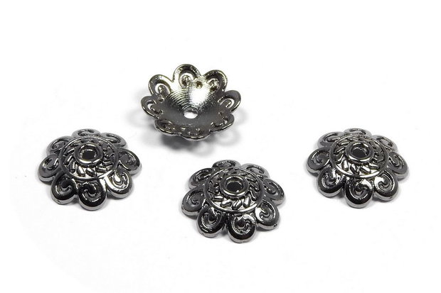 Capacel metalic, gunmetal, 13.5x3 mm