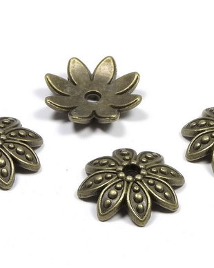 Capacel metalic, bronz, 15x4 mm