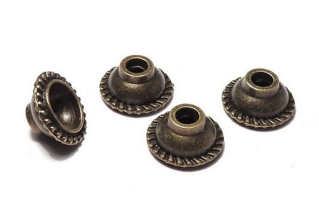 Capacel metalic, bronz, 10x4 mm