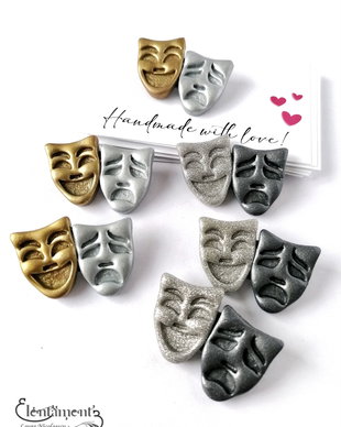 La comanda - Brosa (martisor) masti de teatru culori metalice